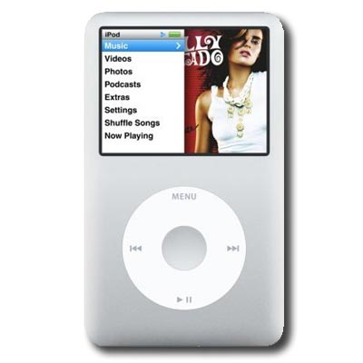 Silver Apple Ipod Classic 160gb (6g) Mp3 Player -160 Gb