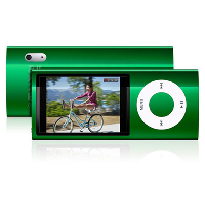Apple Ipod Nano 8gb 5th Gen. Mp3 Player + Camera Green