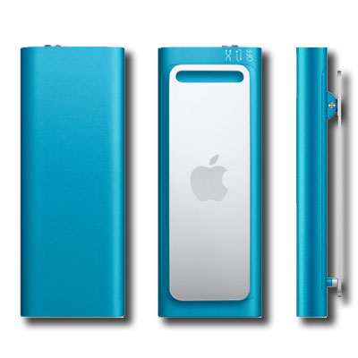 Apple iPod Shuffle 2GB 3rd Gen Tiny MP3 Player Blue