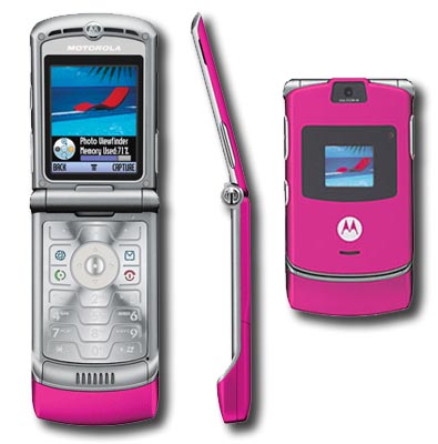 motorola razr v3 pink