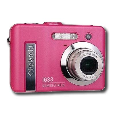 Polaroid i633 6 Megapixel Digital Camera Kit Pink