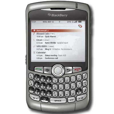 u pick indiana RIM Blackberry Curve 8310 UNLOCKED Titanium PDA Phone pic
